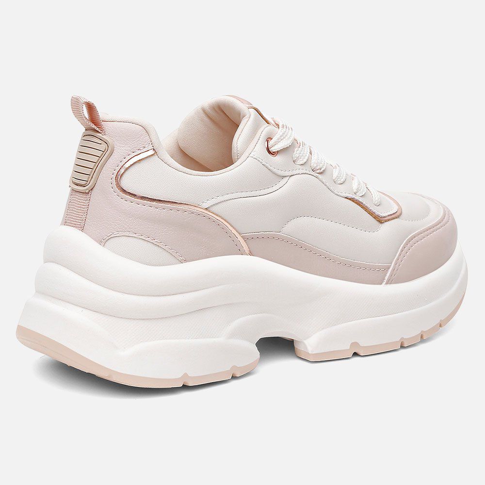 Tênis Feminino OffWhite Vittal Maya Solado Plataforma Confortável