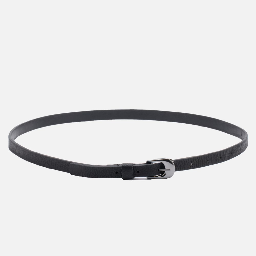 Cinto Feminino Vittal Lia Couro Preto Fivela de Pino 