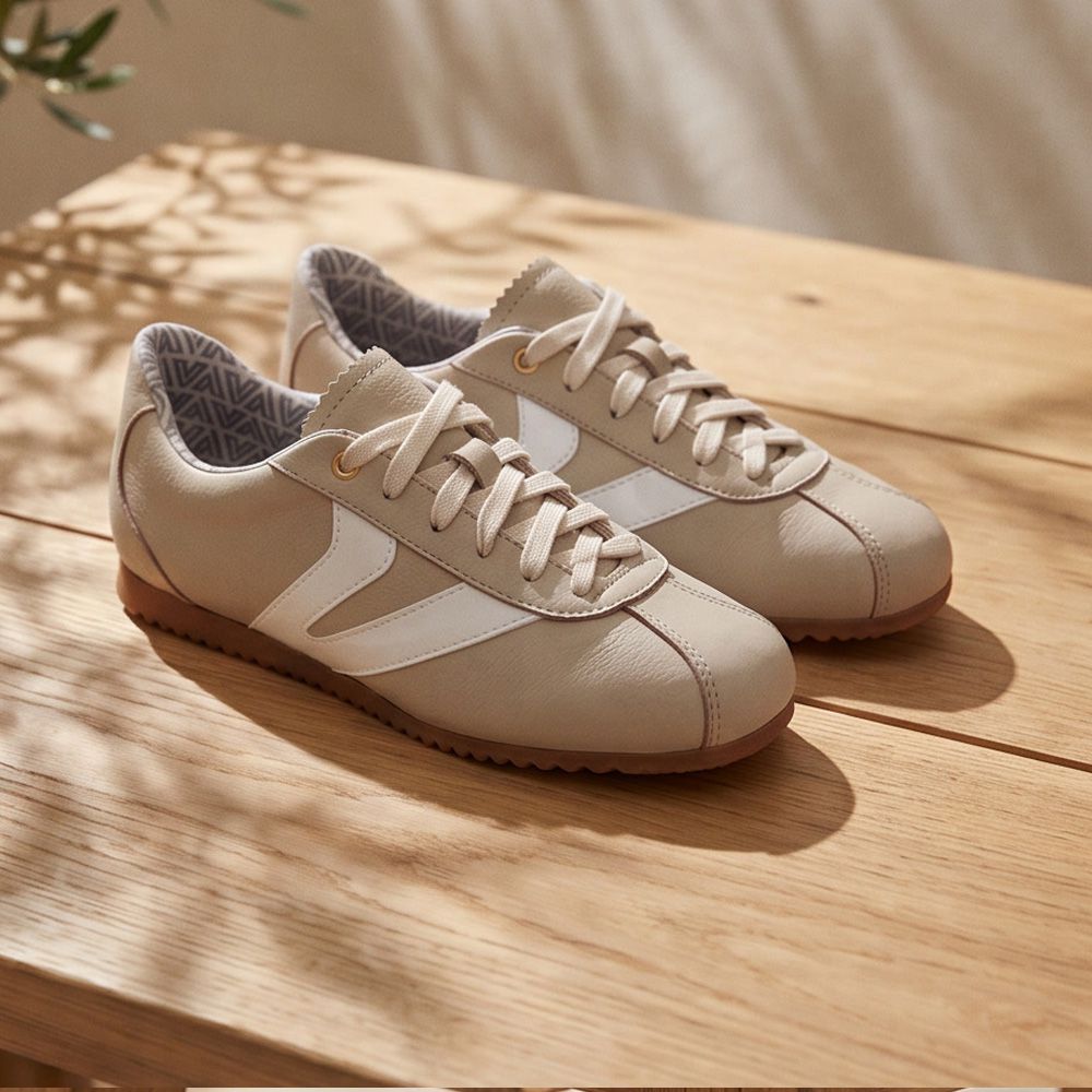 Tênis Feminino Couro Legítimo Naomi OffWhite Vittal Clássico Retrô