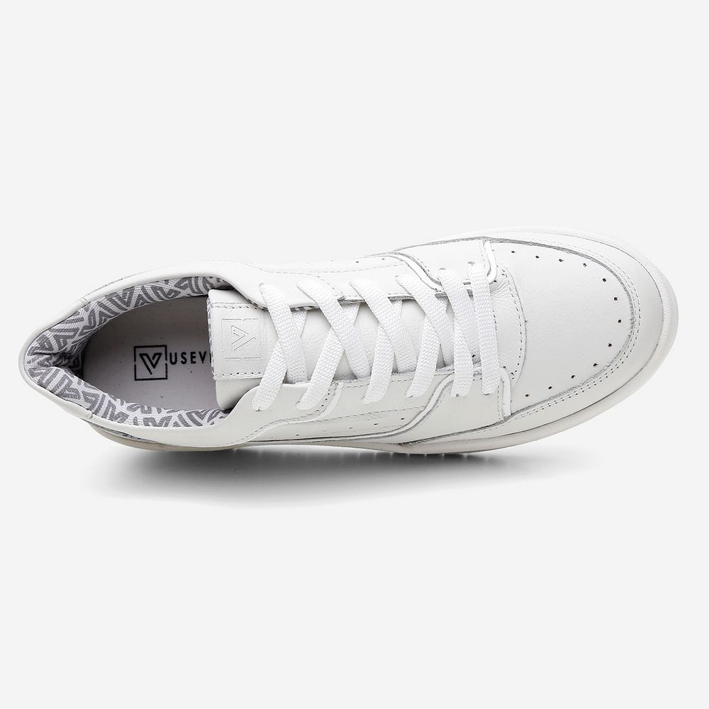 Tênis Feminino Vittal Aura Branco Solado Flatform Confort