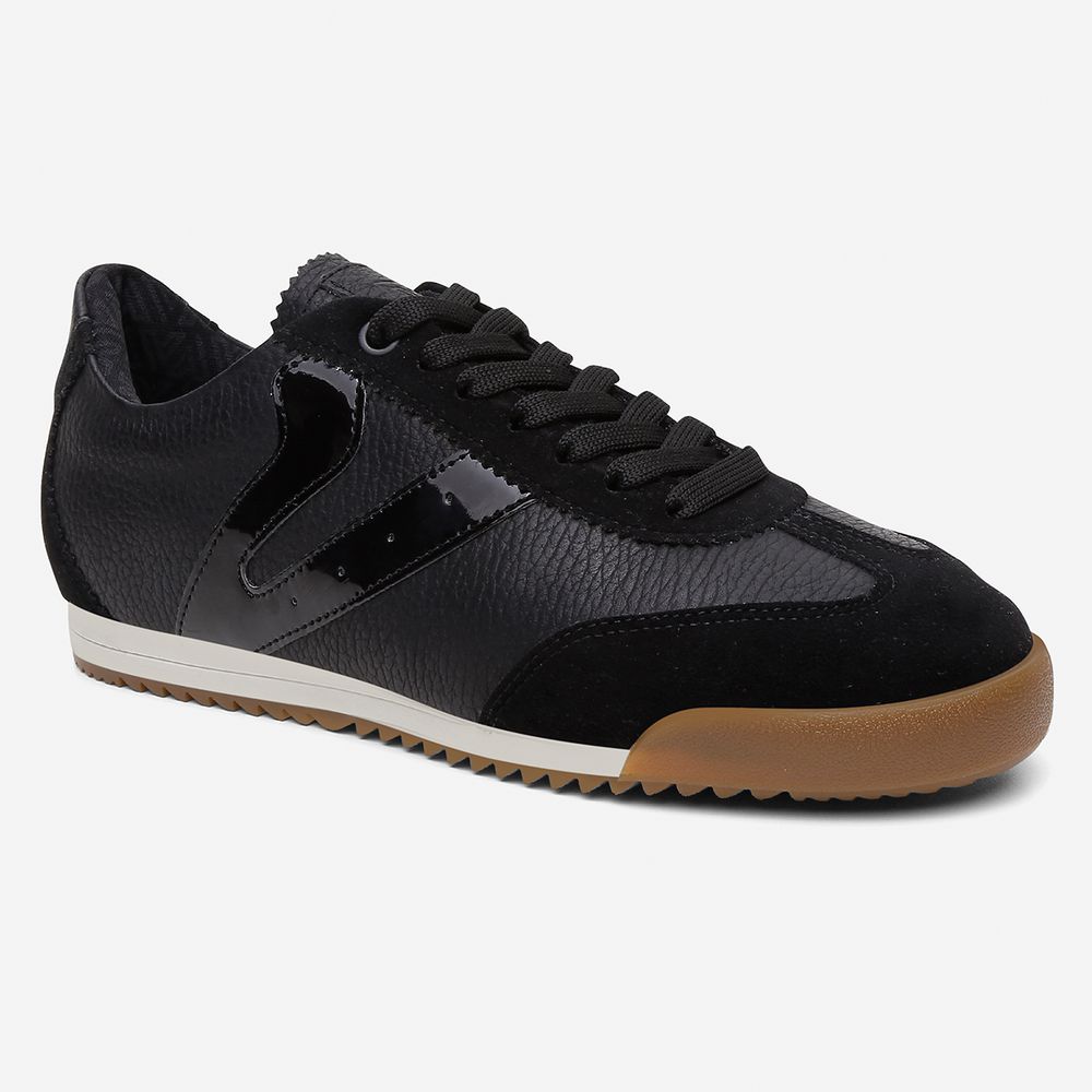 Tênis Feminino Couro Legítimo Naomi Casual Vittal Clássico Retrô