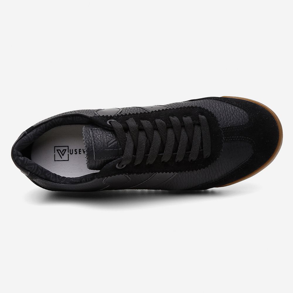 Tênis Feminino Couro Legítimo Naomi Casual Vittal Clássico Retrô