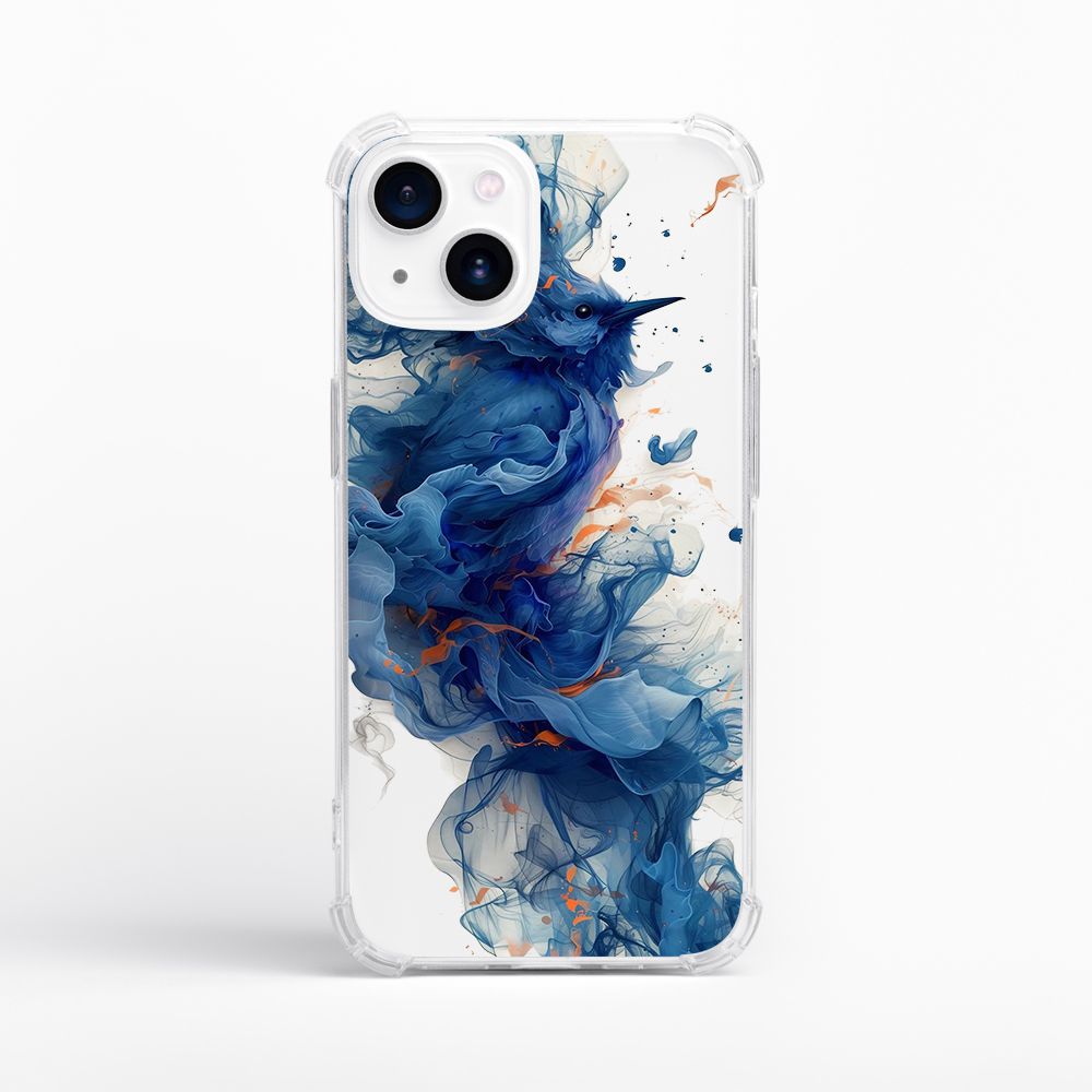 Capinha Minimalista para Celular Abstract Blue Bir... - VITTAL CASE