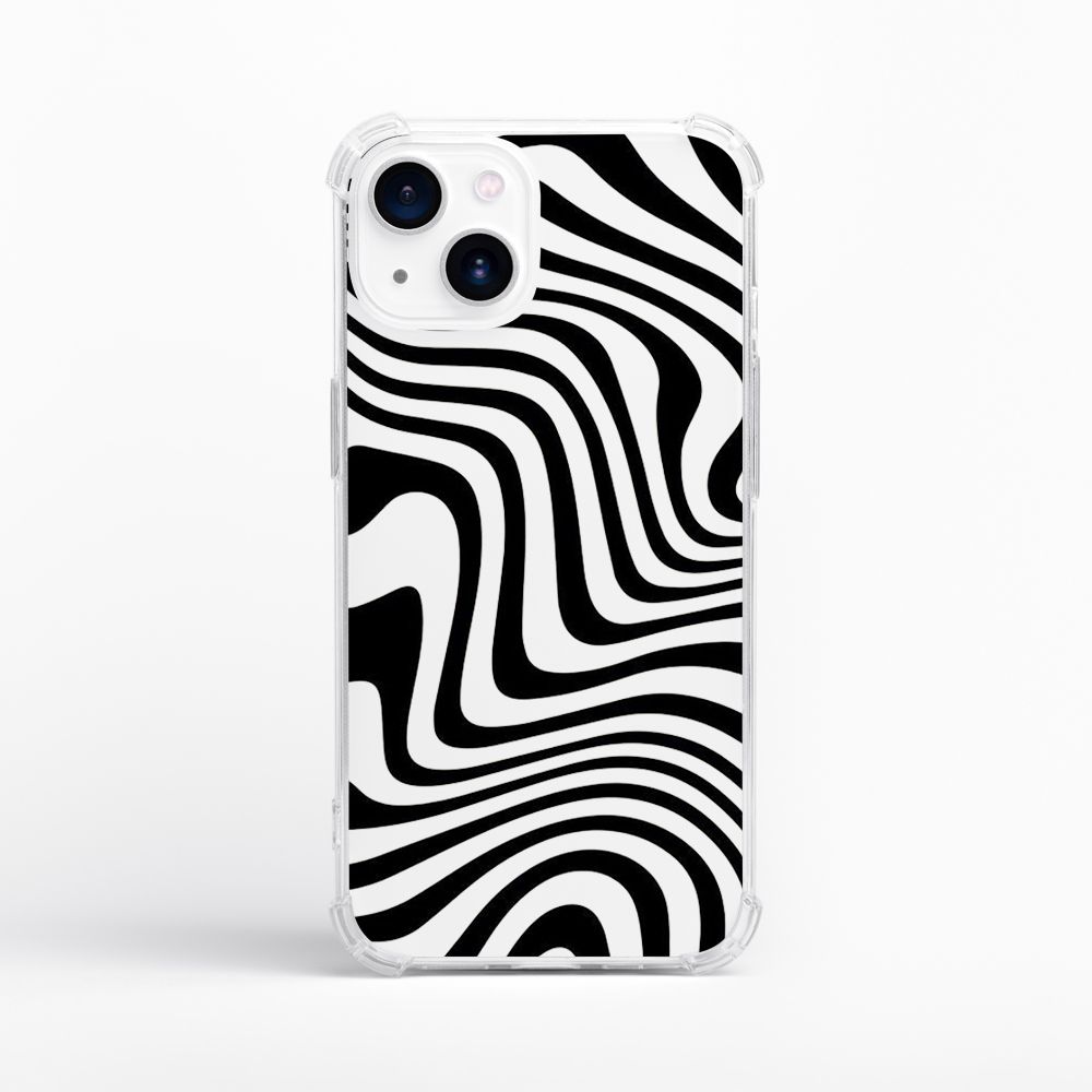Capinha Minimalista para Celular Abstract Preto e ... - VITTAL CASE