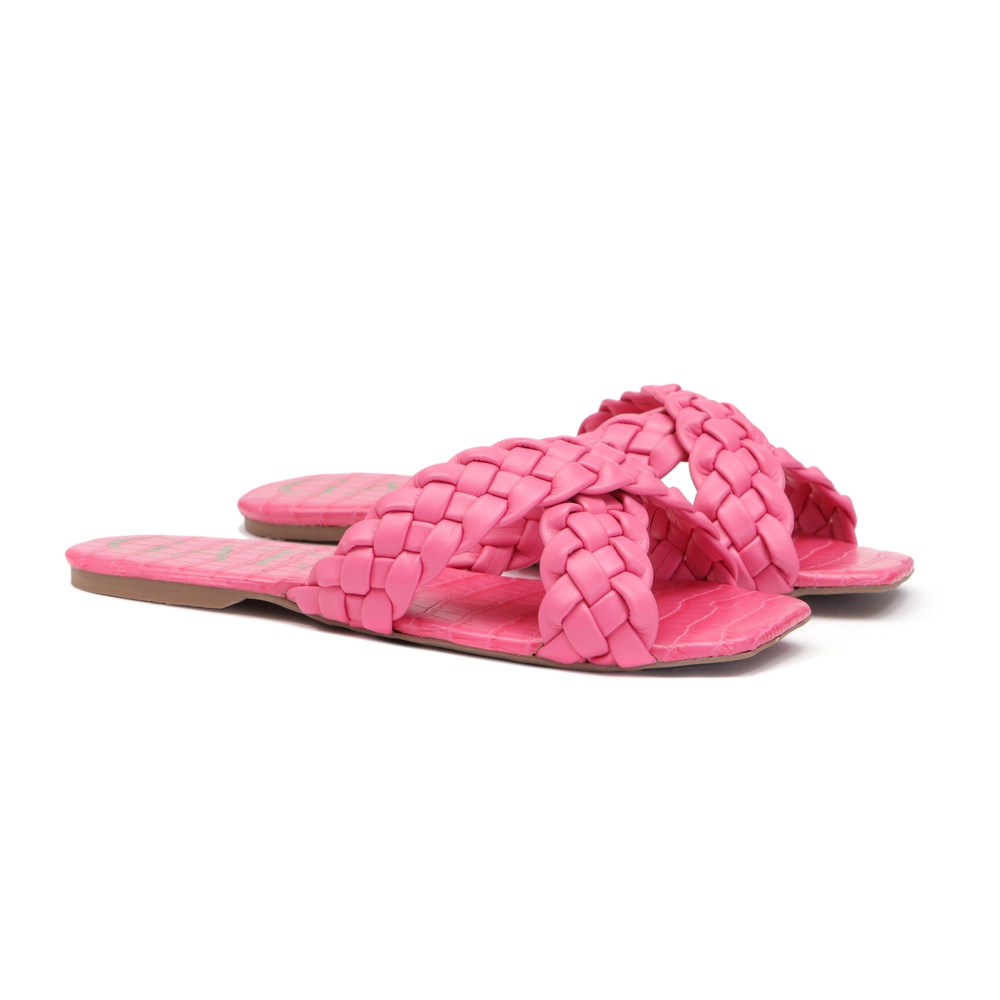 Flat Trançado Rosa Pink Infantil Gats - 8006