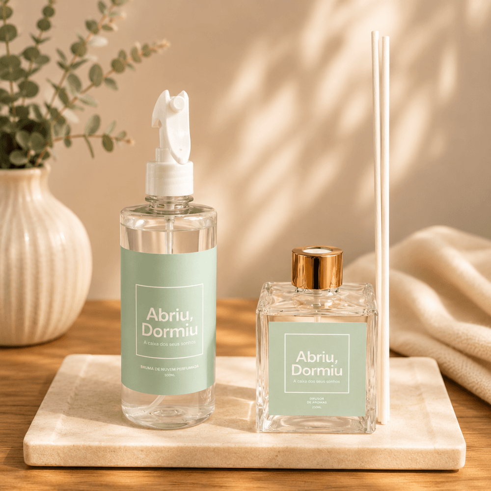 Kit Bruma e Difusor de Aromas - Abriu, Dormiu