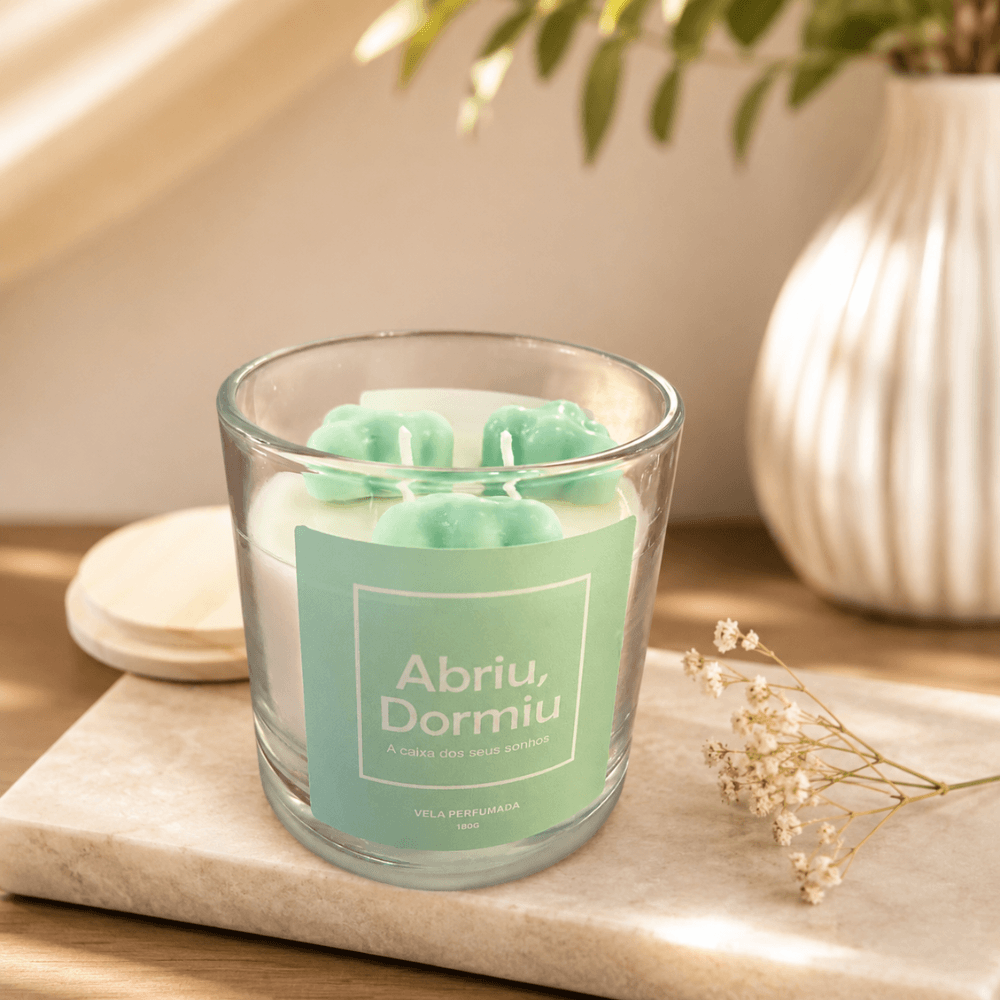Vela Perfumada Nuvem - Abriu, Dormiu