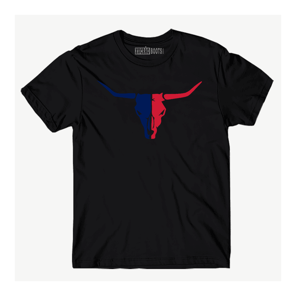 CAMISA MASCULINA TEXAS T-SHIRT PREMIUM- PRETO