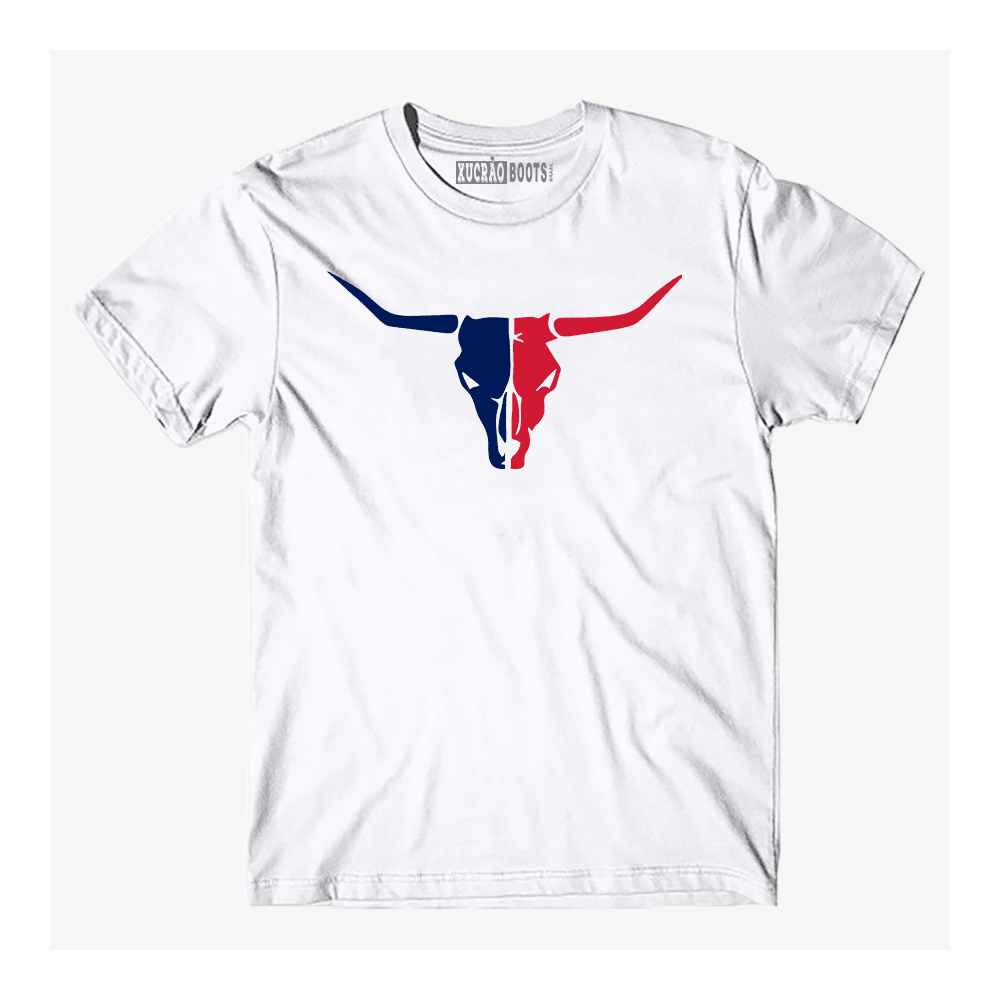 CAMISA MASCULINA TEXAS T-SHIRT PREMIUM- BRANCA