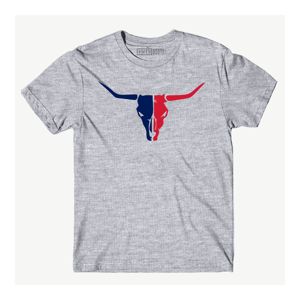 CAMISA MASCULINA TEXAS T-SHIRT PREMIUM- CINZA