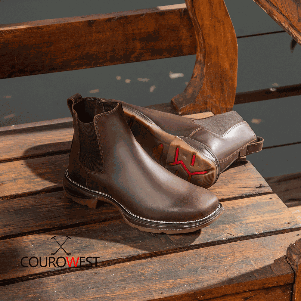 Bota Work Jump Comfort Couro Fóssil Tabaco | COUROWEST