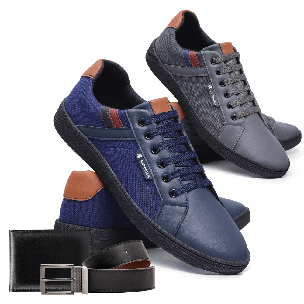 Combo 2 Pares de Sapatenis Vegas + Carteira e Cint... - NOTORIAN'S SHOP