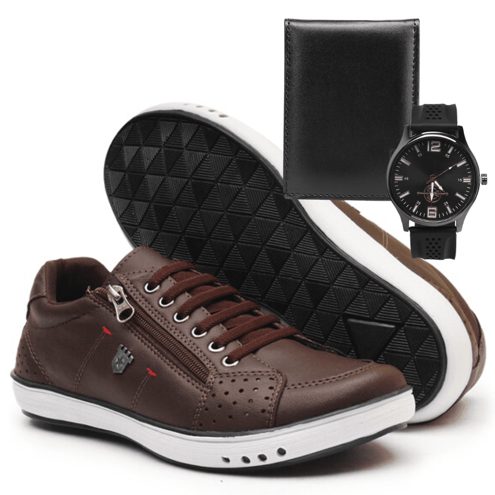 Sapatenis Masculino Madrid com Ziper Calce Facil +... - NOTORIAN'S SHOP