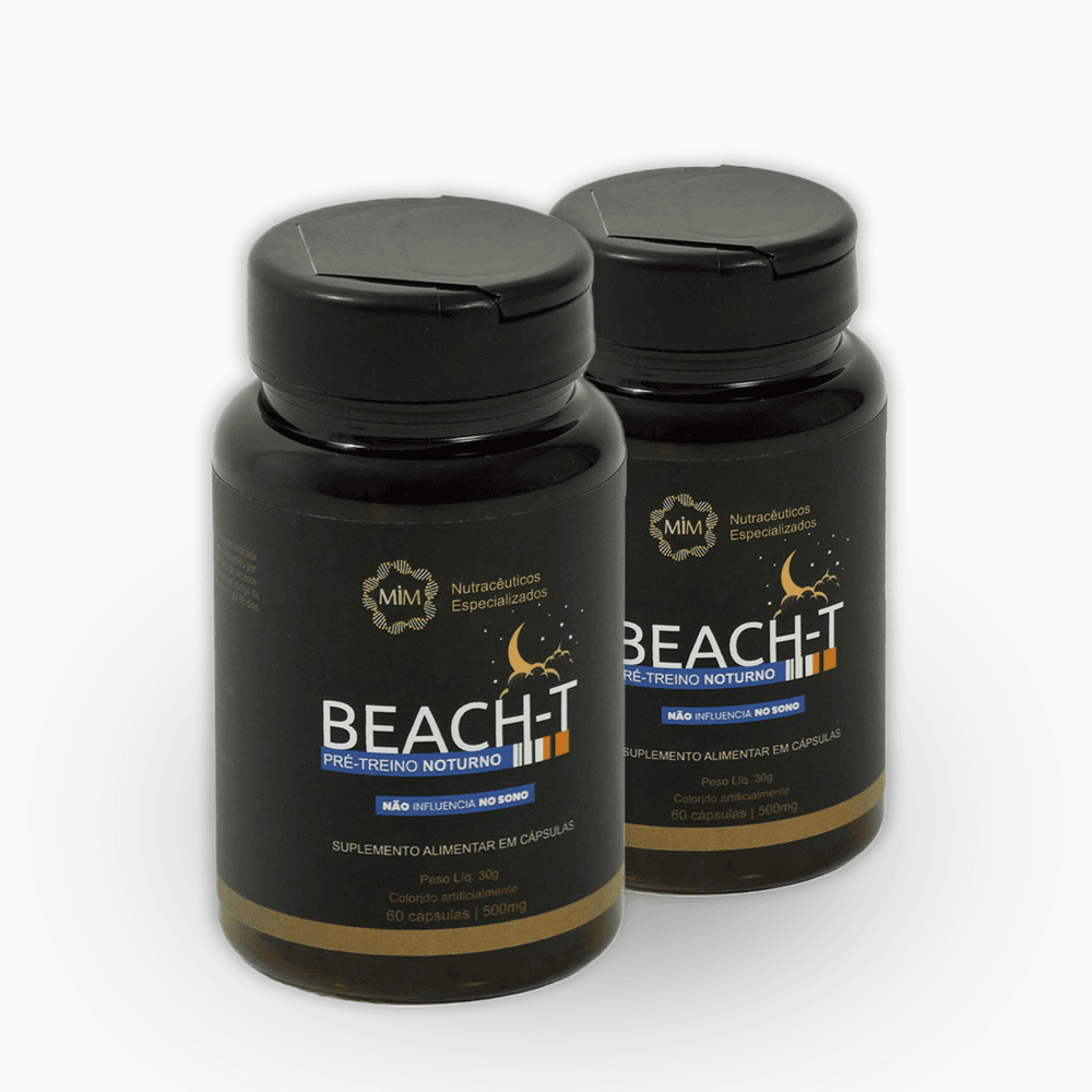KIT 2 potes | Pré-Treino Noturno - Beach-T Pré-Treino
