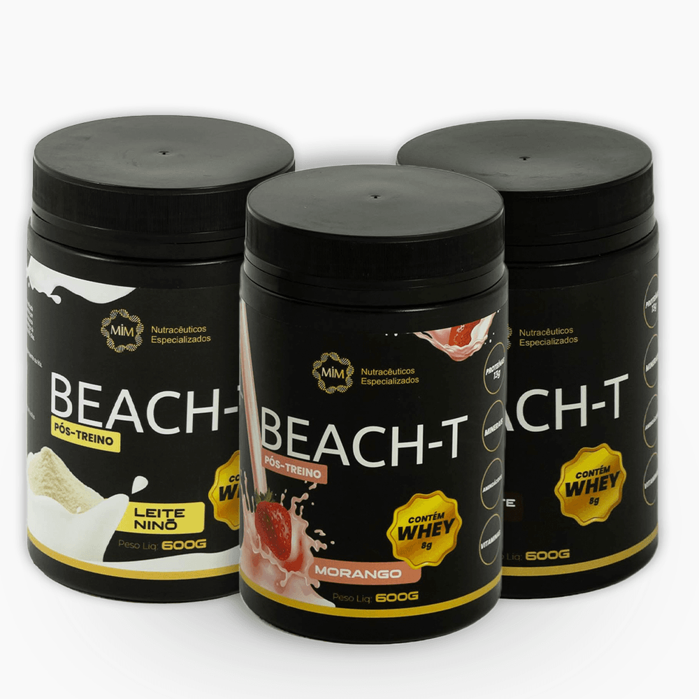 Kit 3 Potes |Pós Treino - Beach-T Pré-Treino