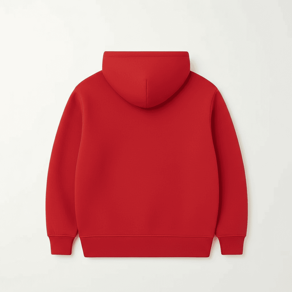 Moletom Canguru Infantil Unissex Vermelho