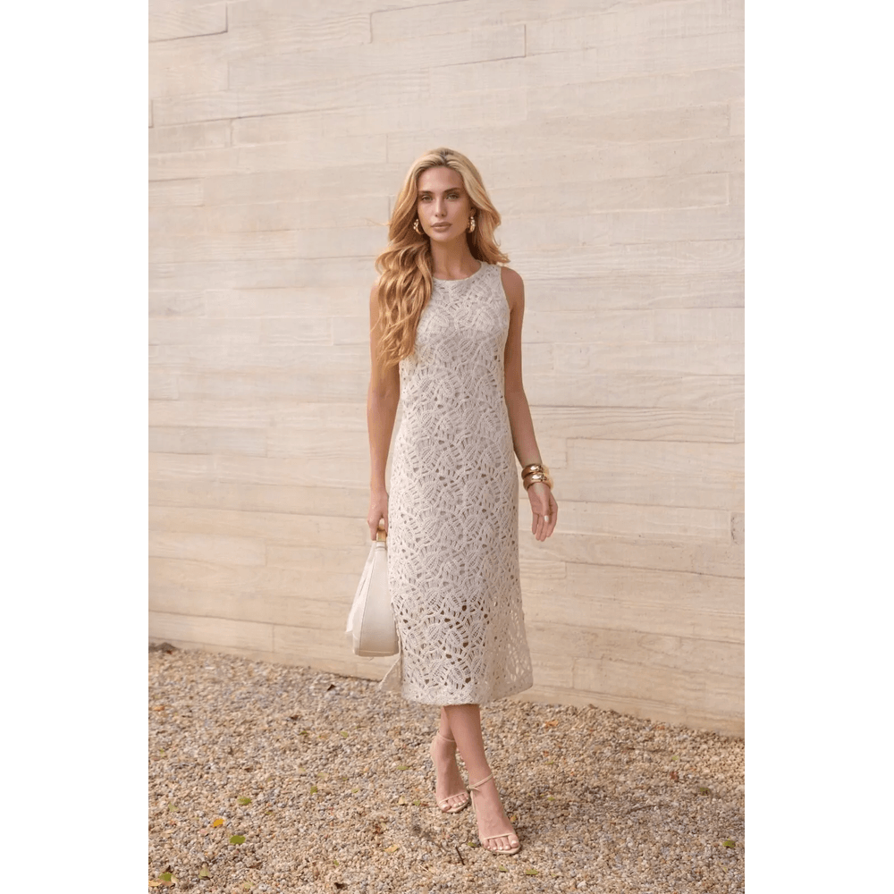 Vestido Midi Crochet - DONNA LELLA