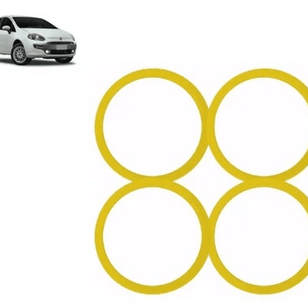 Kit 4 Anéis Centralizadores Fiat 71,9mm – Encaixe Perfeito para Rodas Binno, Big e Ferraro