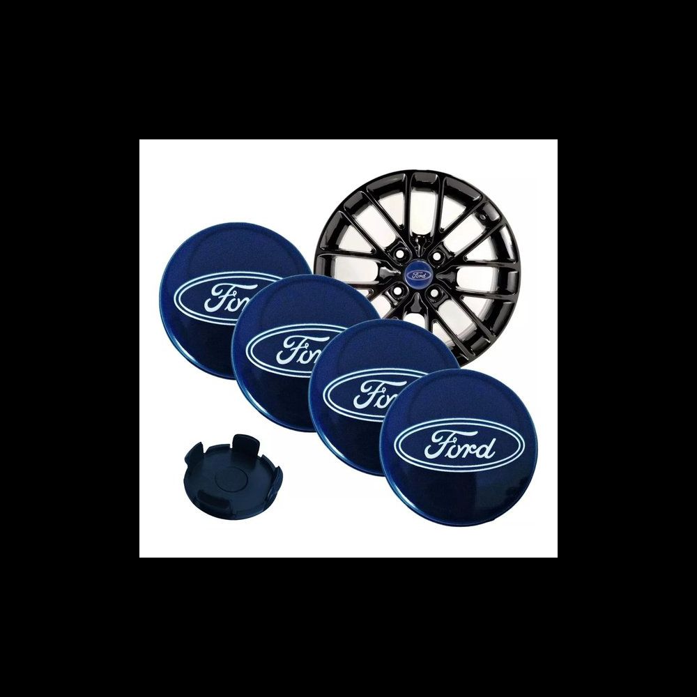 KIT 4 CALOTINHA FORD AZUL