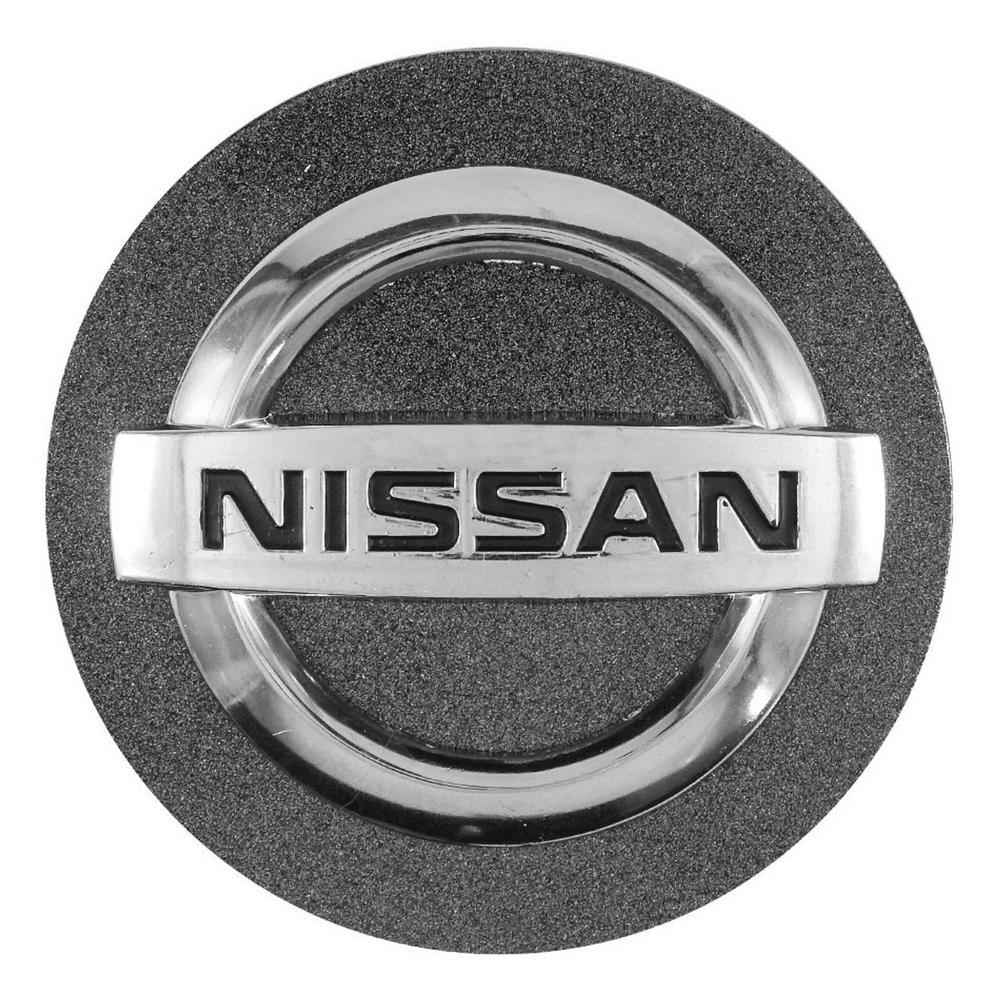 Kit 4 Calotinhas Centro de Roda Nissan – Acabamento Grafite + Estilo Original Para Sentra, Tiida, Livina e March