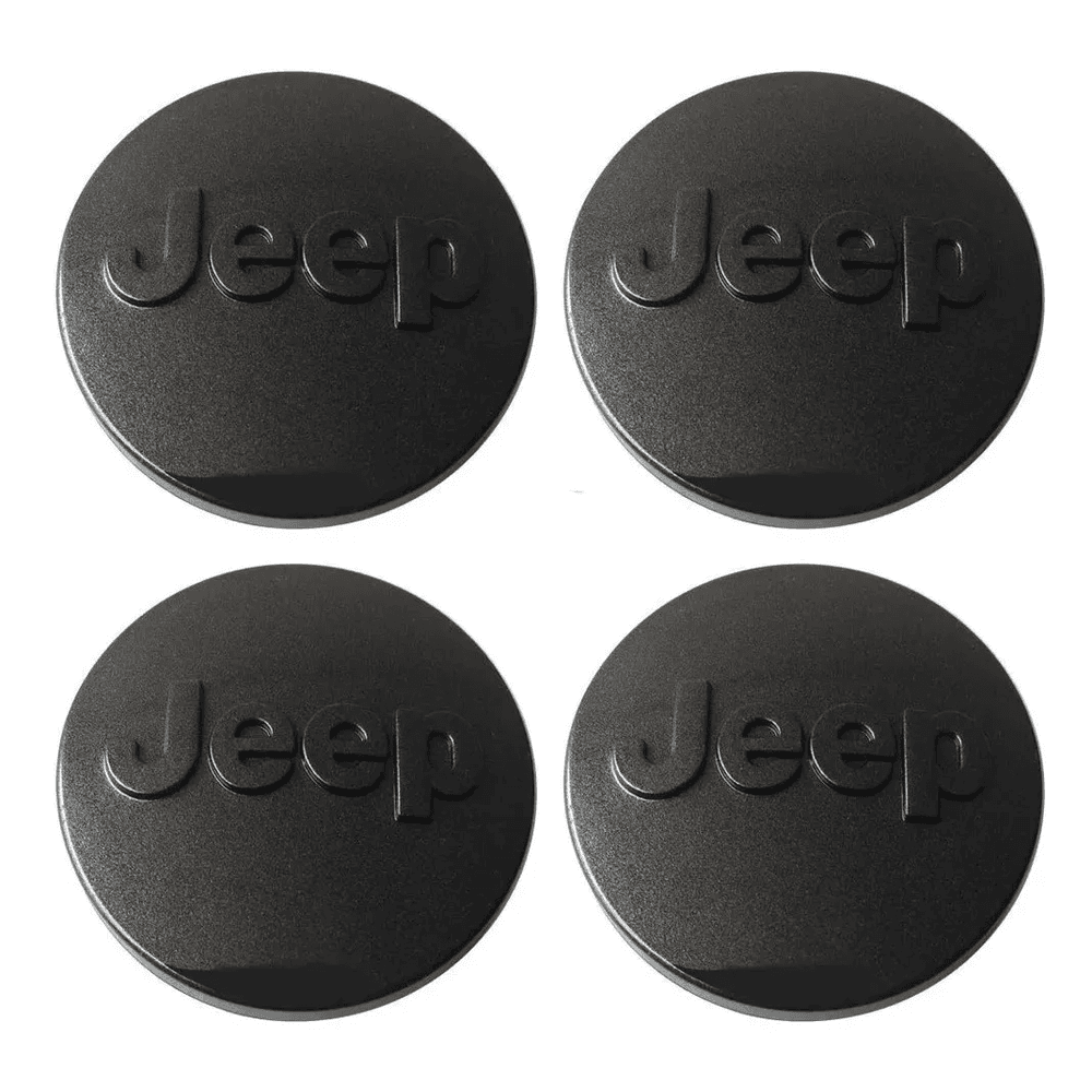 Kit 4 Calotinhas Jeep Grafite – Acabamento Moderno para Renegade e Compass