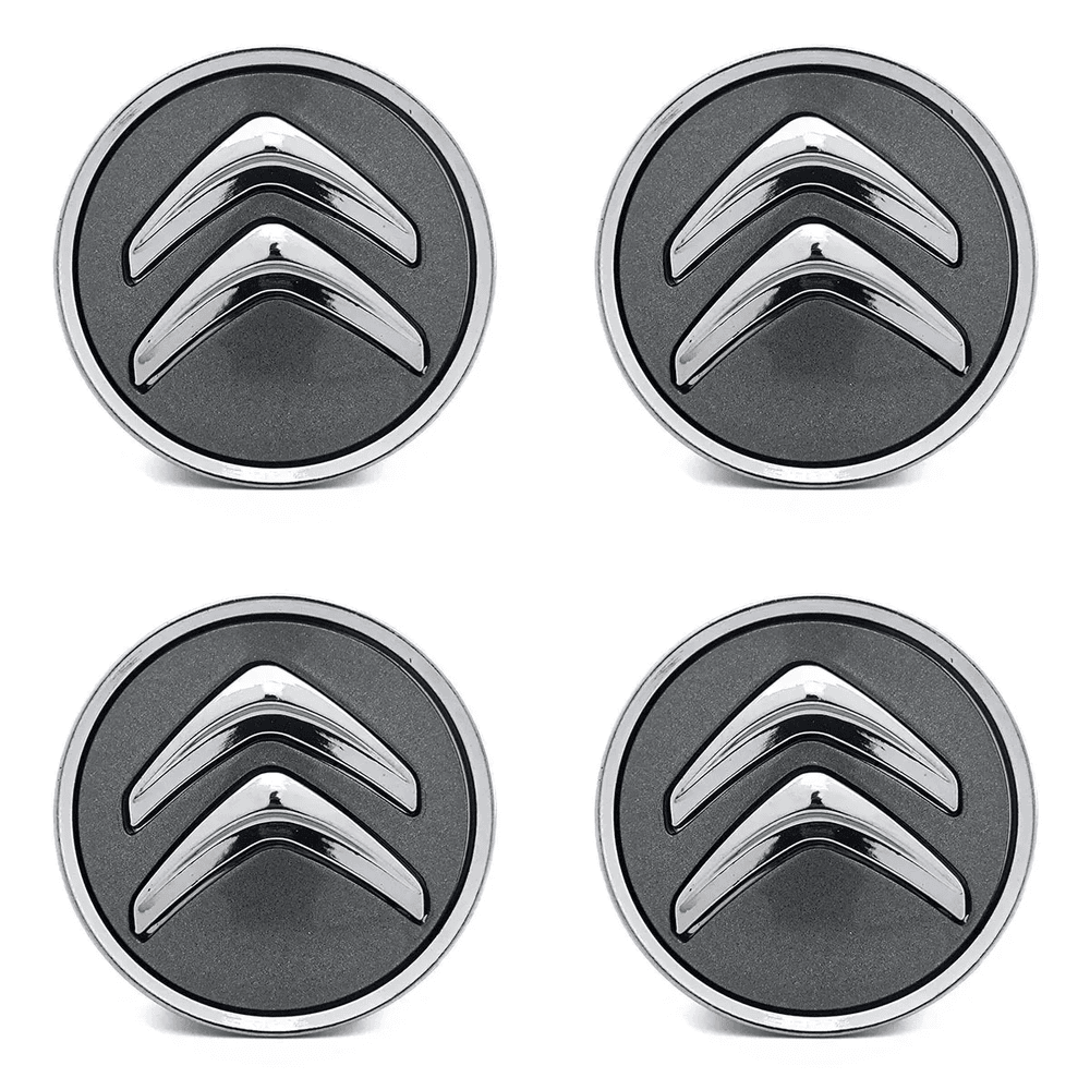 Kit 4 Calotinhas Citroën Grafite – Acabamento Sofisticado e Encaixe Perfeito para Rodas Originais