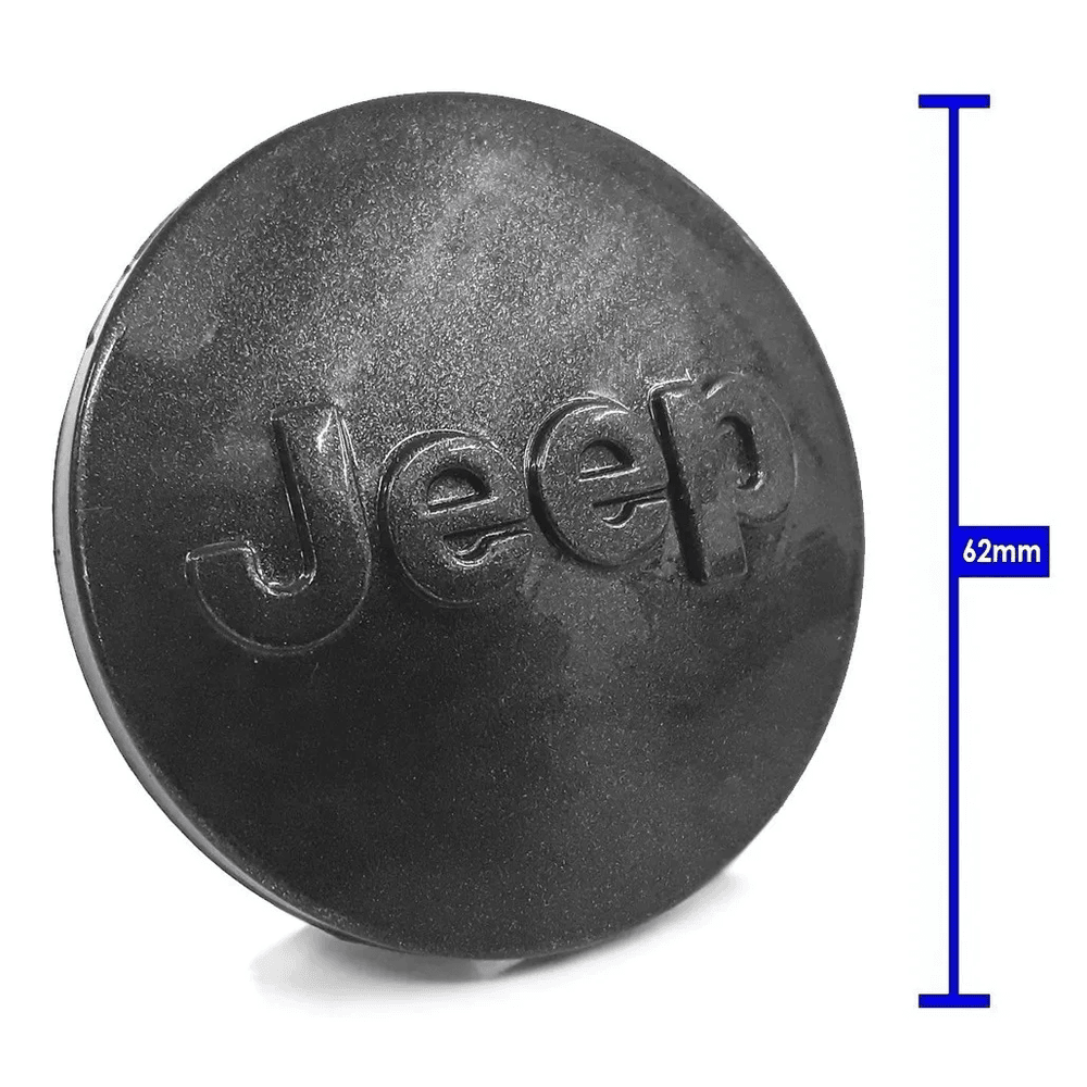 Kit 4 Calotinhas Jeep Grafite – Acabamento Moderno para Renegade e Compass