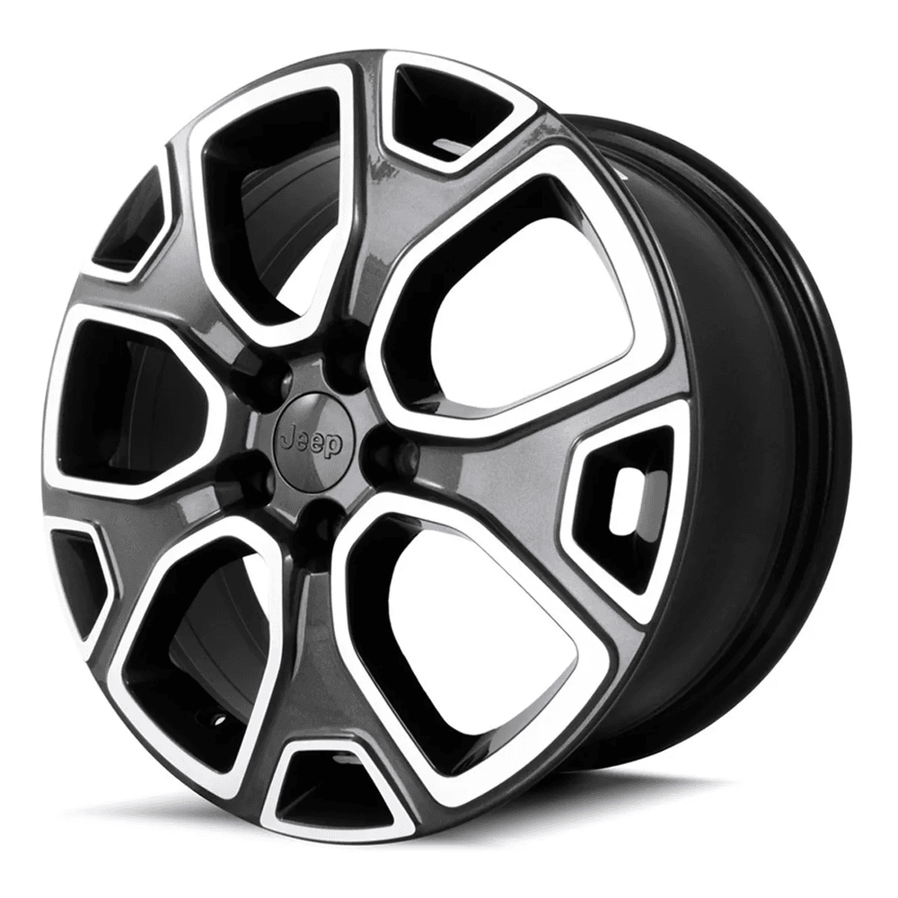 Kit 4 Calotinhas Jeep Grafite – Acabamento Moderno para Renegade e Compass