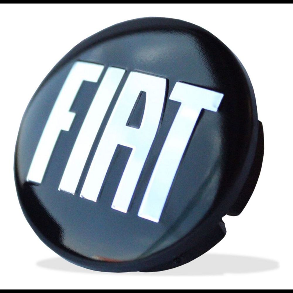 KIT 4 CALOTINHA FIAT PRETO REPUXO