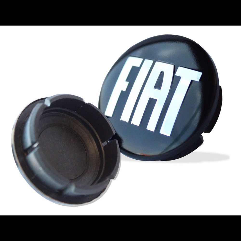 KIT 4 CALOTINHA FIAT PRETO REPUXO