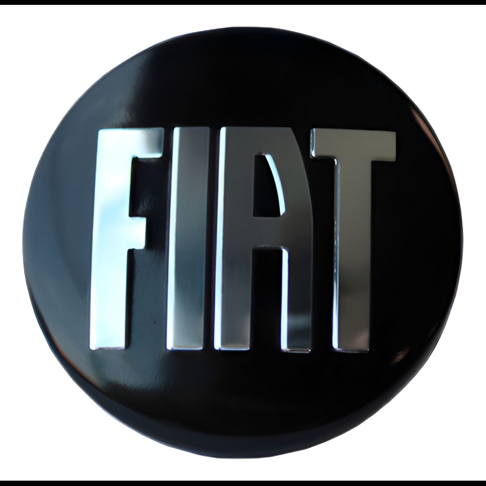 KIT 4 CALOTINHA FIAT PRETO REPUXO