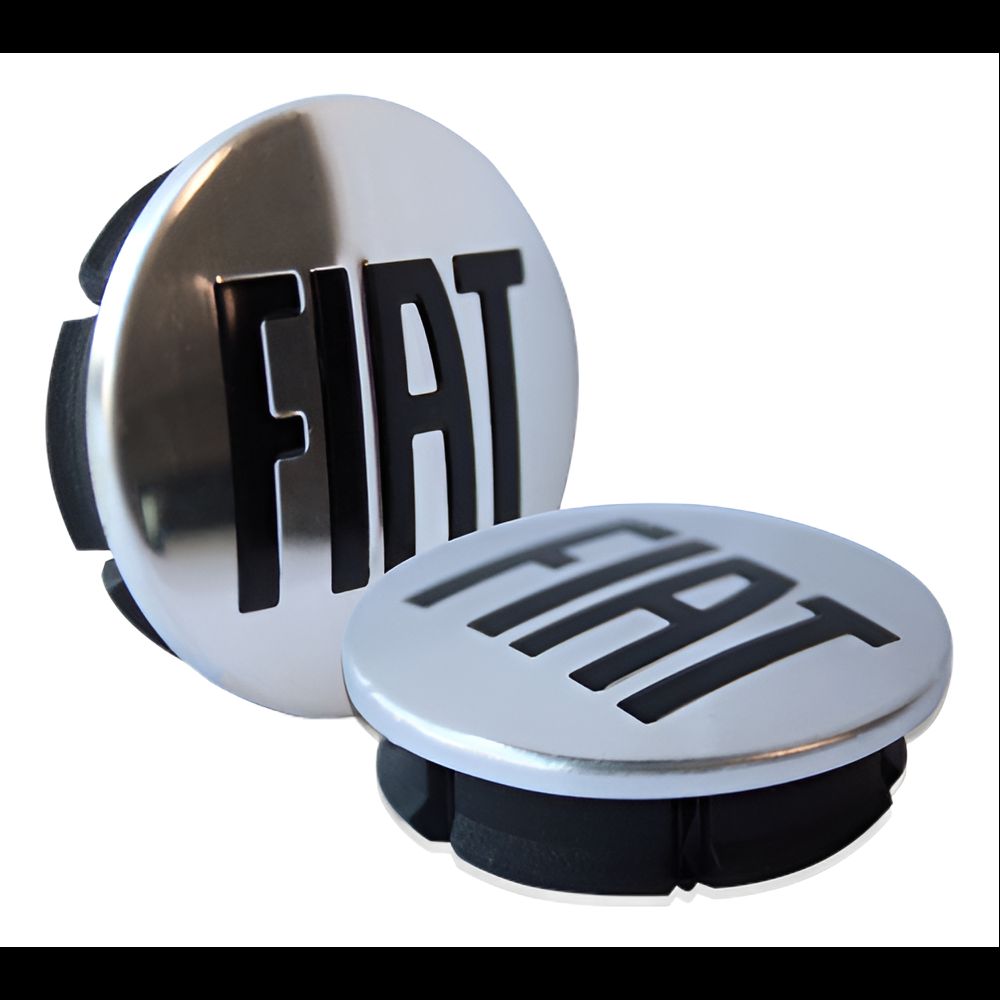 KIT 4 CALOTINHA FIAT CROMADO REPUXO
