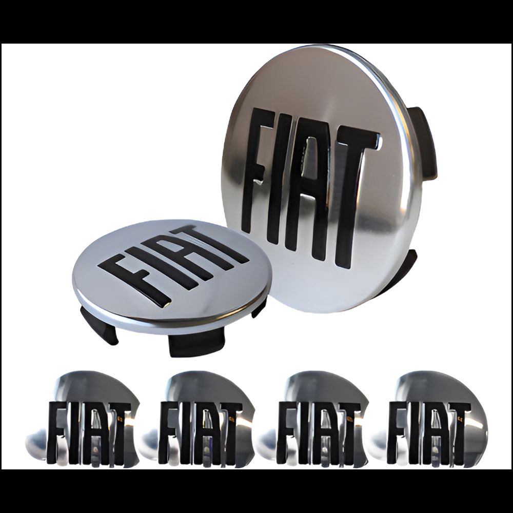 KIT 4 CALOTINHA FIAT TORO CROMADO