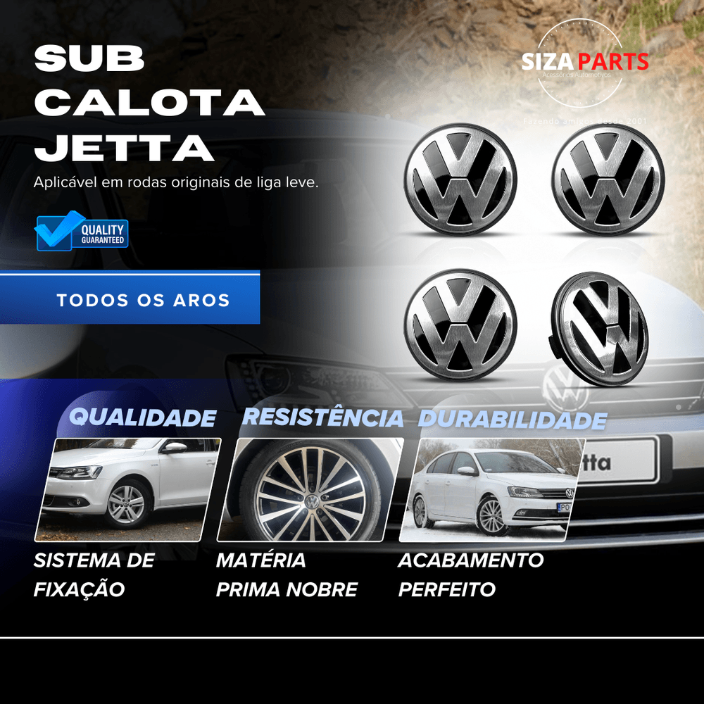 KIT 4 CALOTINHA VW JETTA/AMAROK