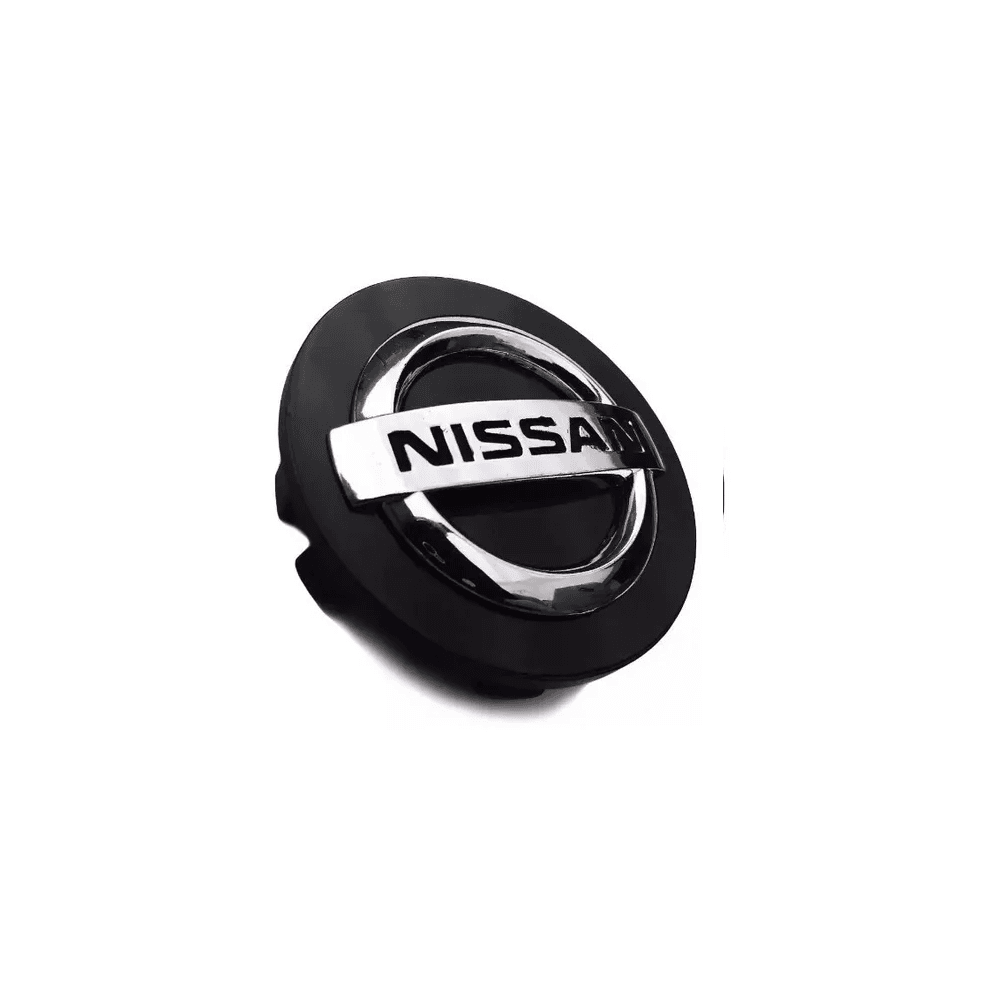 Kit 4 Calotinhas Nissan Preto com Boton Cromado – Estilo e Encaixe Perfeito