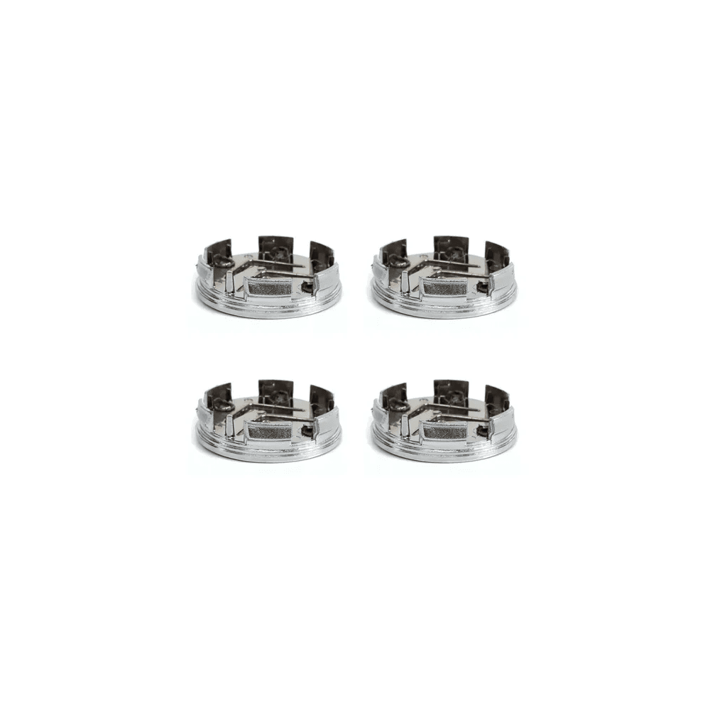 Kit 4 Calotinhas Citroën Prata – Visual Original com Encaixe Preciso para Rodas C3, C4, DS3 e Mais