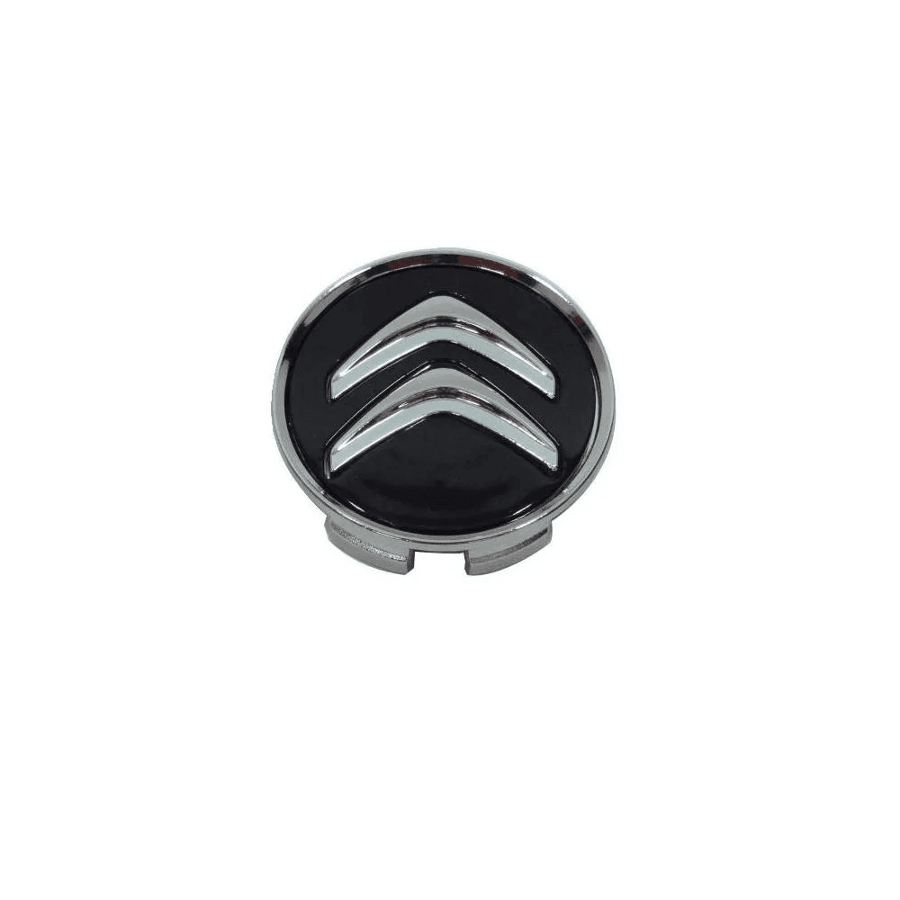 Kit 4 Calotinhas Citroën Preto – Acabamento Premium para Rodas Originais C3, C4, DS3 e DS4
