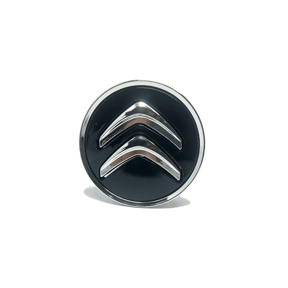 Kit 4 Calotinhas Citroën Preto – Acabamento Premium para Rodas Originais C3, C4, DS3 e DS4