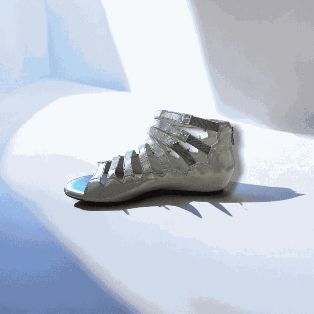 Sandália Estrelas Crista Glow Argento Infantil Gats