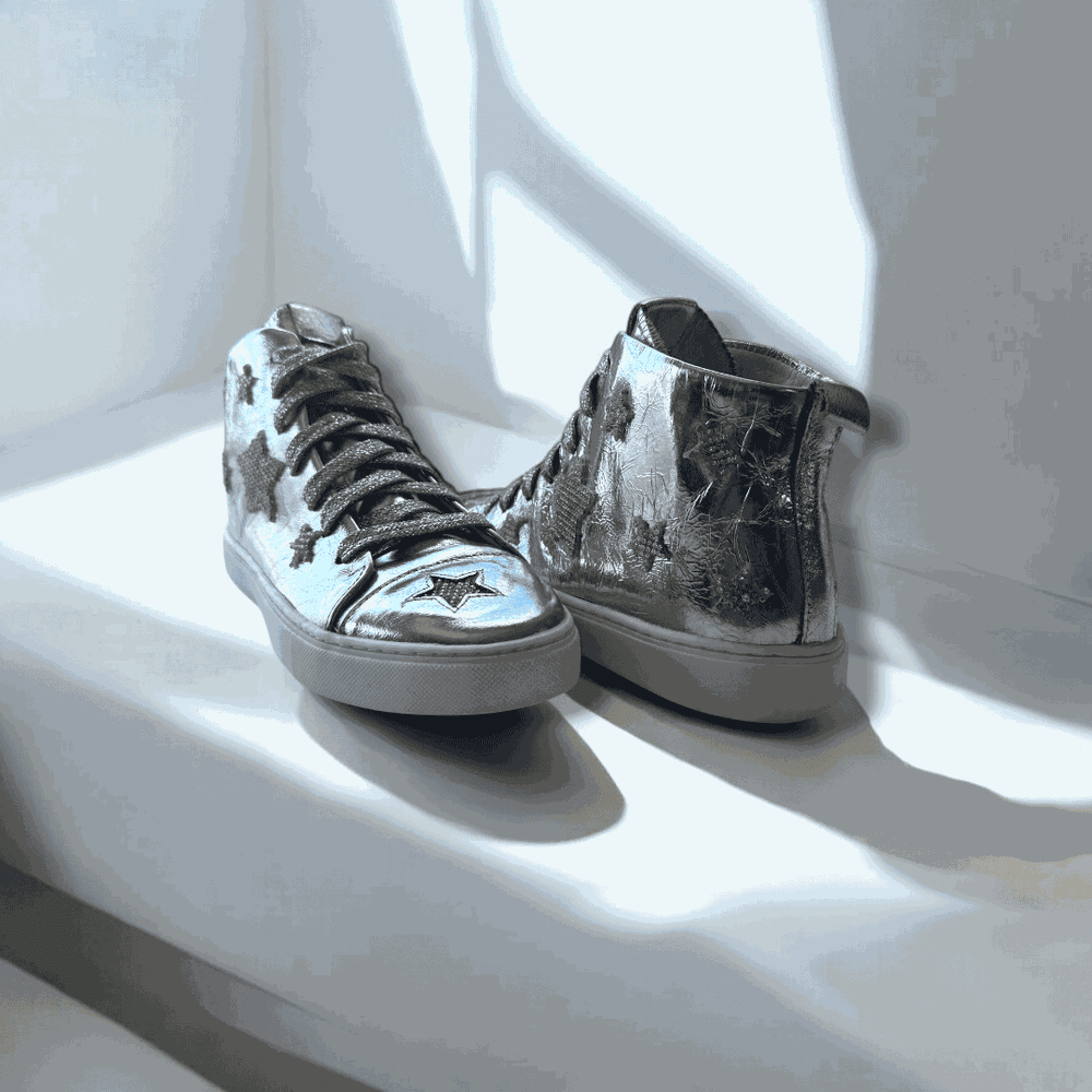 Tênis Space Star Metalic Prata Infantil Gats