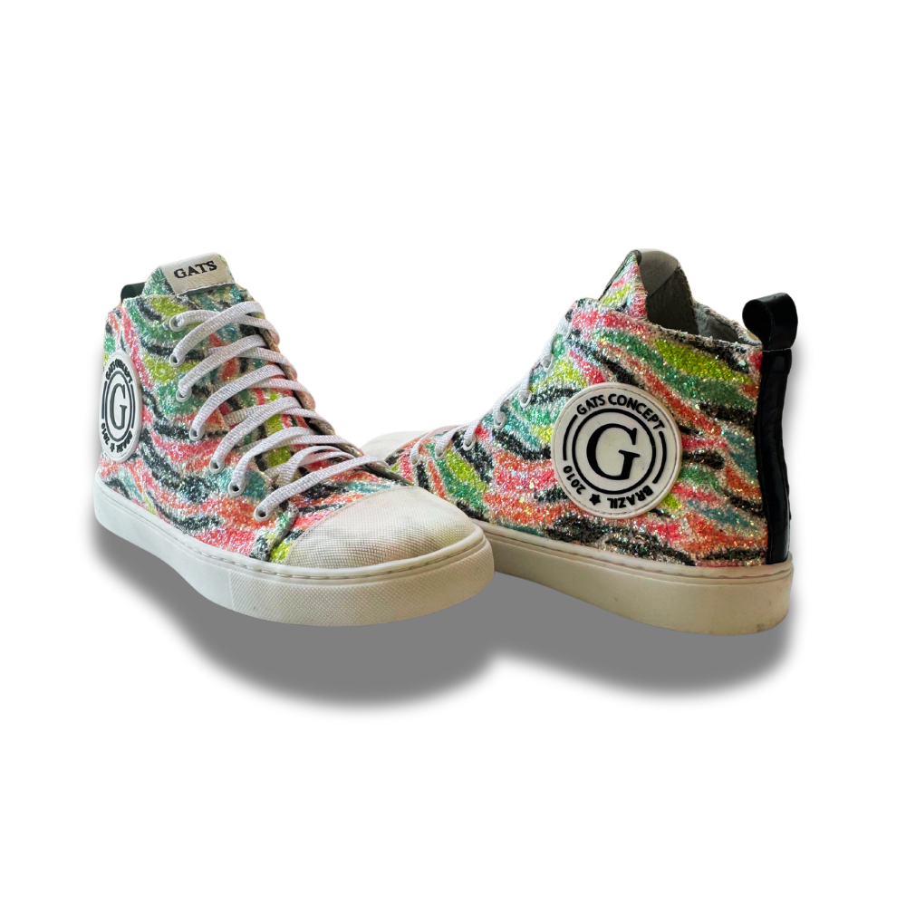 Tênis High Galactica Zebra Infantil Gats