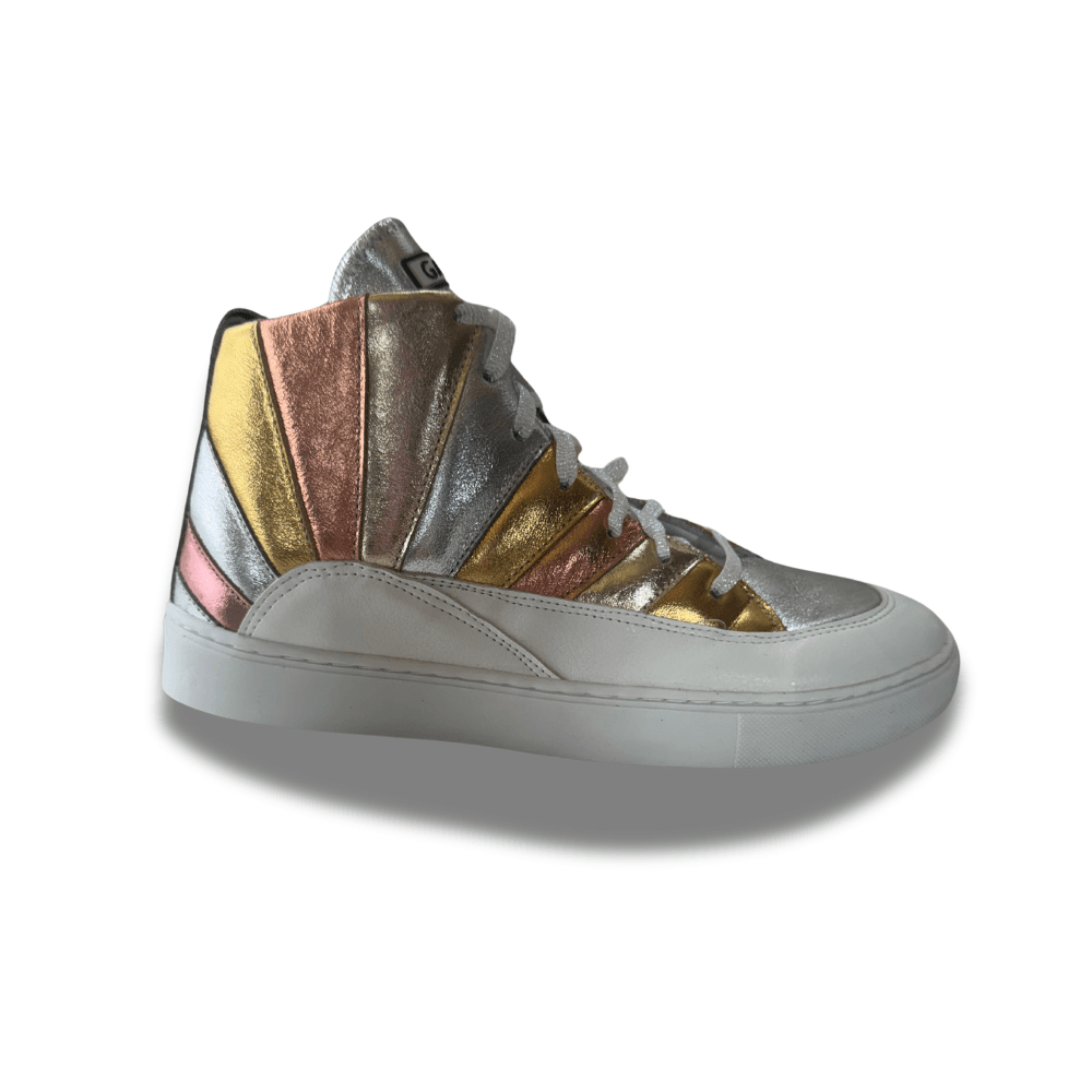 Tênis Cano Alto Cristal Prata Infantil Gats