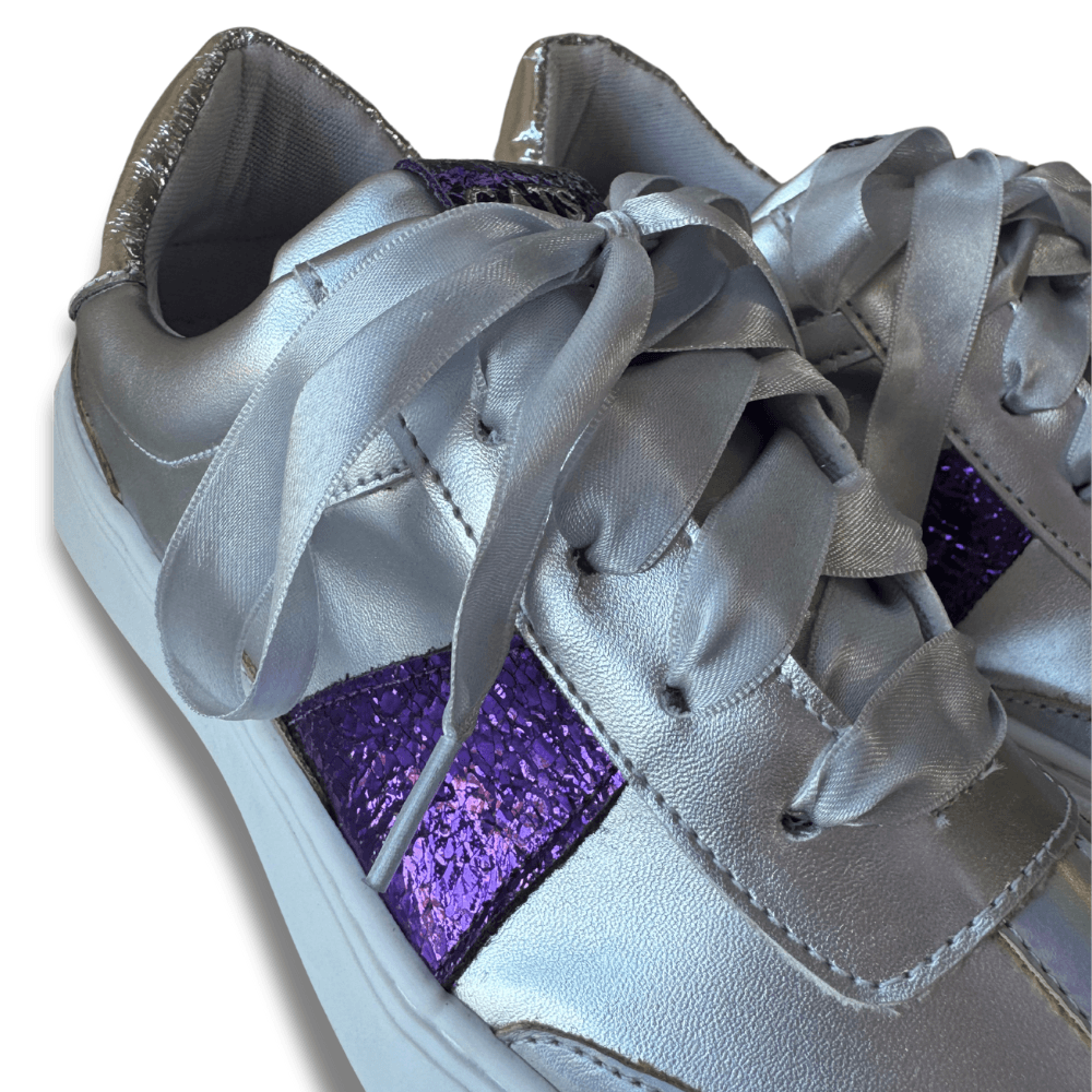 Tênis Cano Baixo Versátil Elegance Prata Infantil Gats