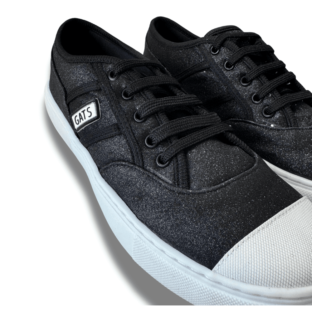 Tênis Cano Baixo Glitter Preto Infatil Gats