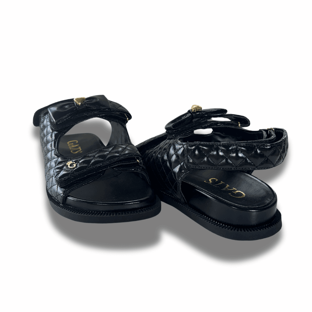 Sandália Papete Elegance Preto Feminina Gats