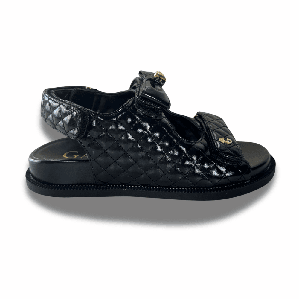 Sandália Papete Elegance Preto Feminina Gats