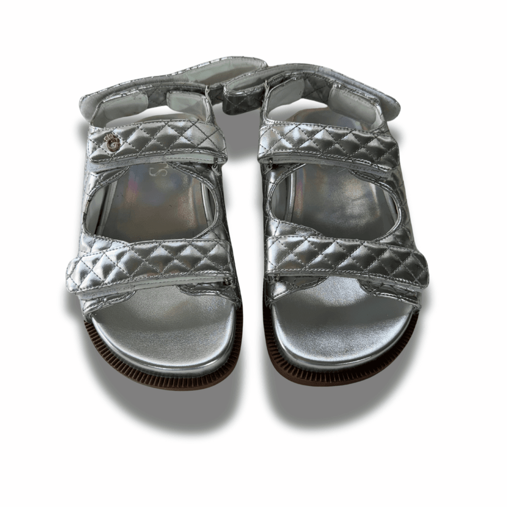 Sandália Papete Ipanema Prata Feminina Gats