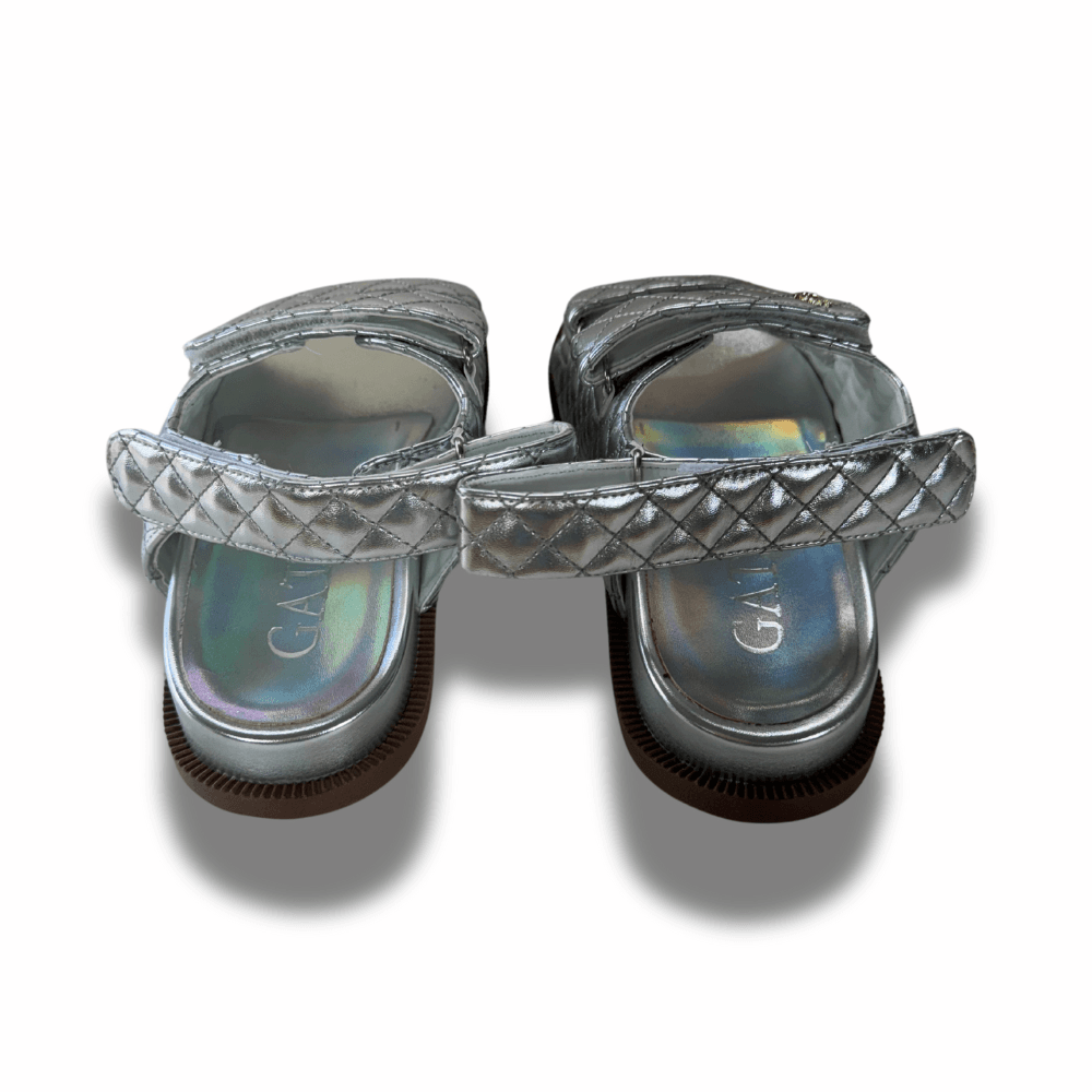 Sandália Papete Ipanema Prata Feminina Gats