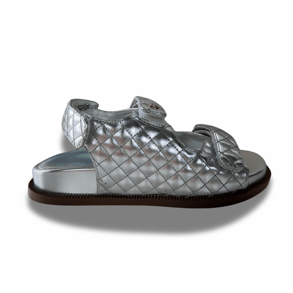 Sandália Papete Ipanema Prata Feminina Gats