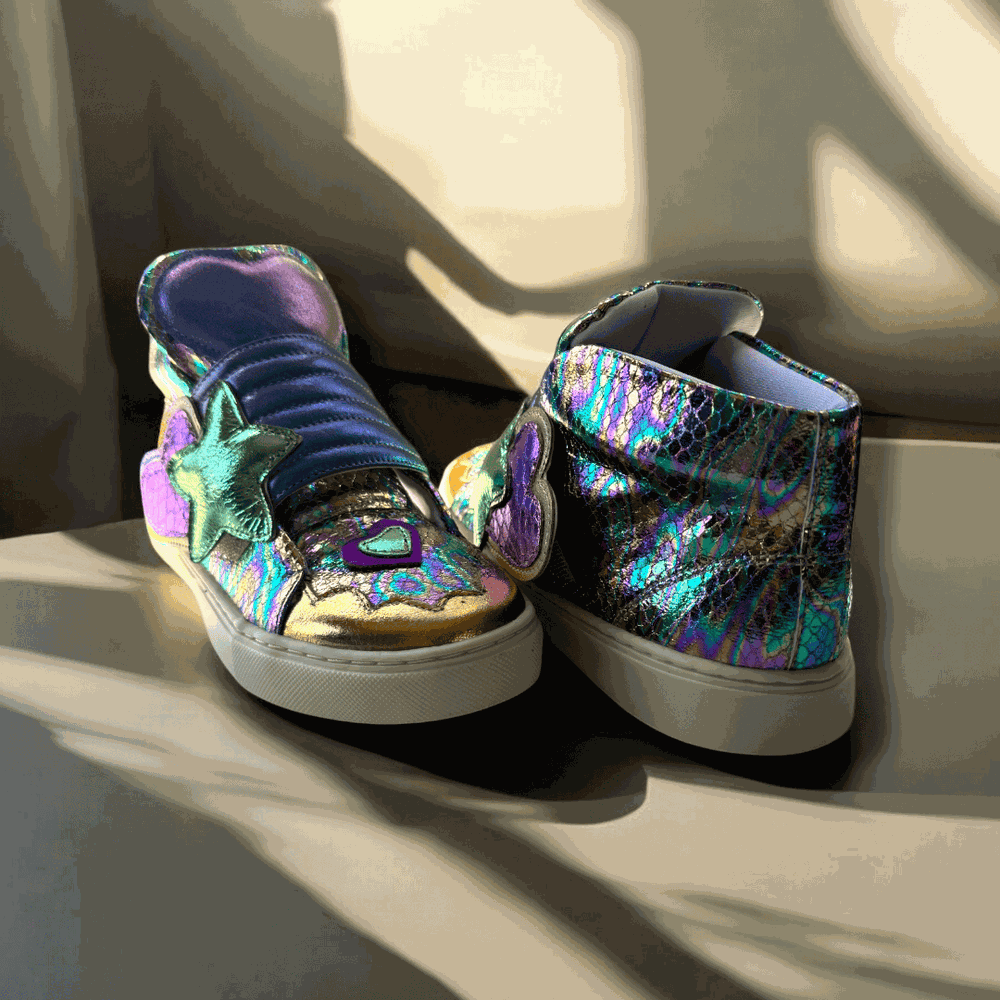 Tênis Cano Alto Estrela Aquarela Infantil Gats